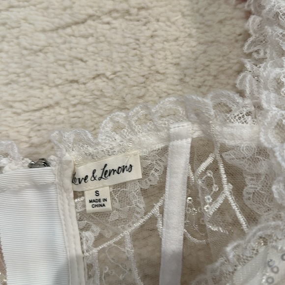 For Love and Lemons Tayla white Lace Dress size small - Picture 4 of 7